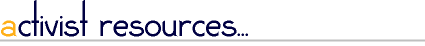 Activist resources